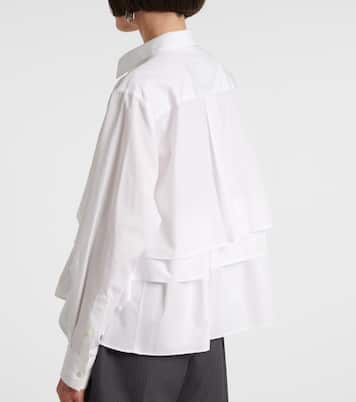 Tiered poplin shirt | Sacai