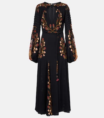 Cutout floral midi dress | Farm Rio