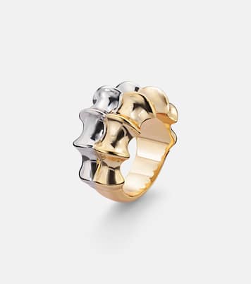 Ring Double Murphy, 10kt vergoldet und rhodiniert | Jennifer Fisher