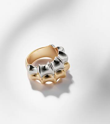 Ring Double Murphy, 10kt vergoldet und rhodiniert | Jennifer Fisher