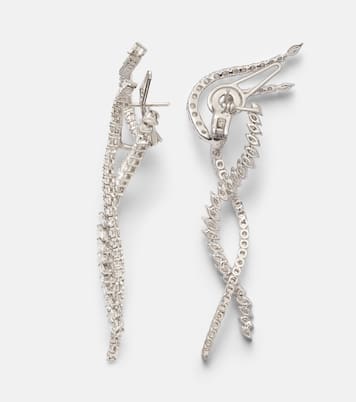 Y-Couture 18kt white gold drop earrings with diamonds | Yeprem