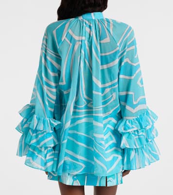 Marmo ruffled cotton blouse | Pucci