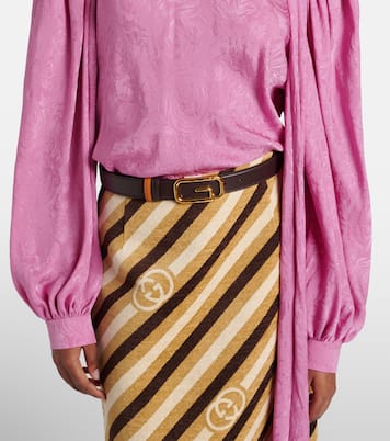 Reversible leather belt | Gucci