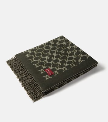 GG wool and cashmere blanket | Gucci