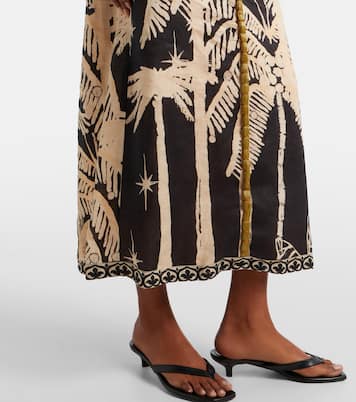 Pradera Geométrica linen maxi dress | Johanna Ortiz