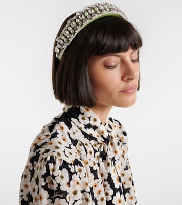 Embellished wool and silk headband | Valentino