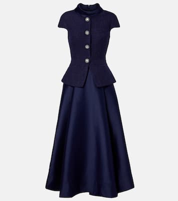 Midikleid aus Bouclé | Self-Portrait