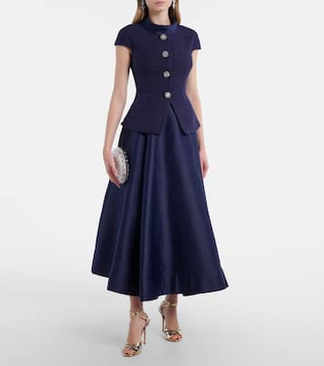 Midikleid aus Bouclé | Self-Portrait