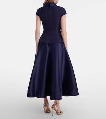 Midikleid aus Bouclé | Self-Portrait