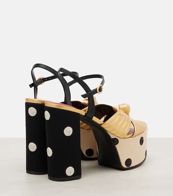 Crasher 125 polka-dot leather sandals | Valentino Garavani