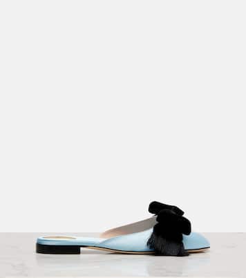 Reinette bow-detail satin mules | Valentino Garavani