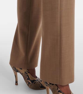 Gerade Hose aus Wolle mit Spitze | Magda Butrym