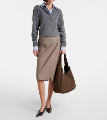 Layered virgin wool polo sweater | Stella McCartney