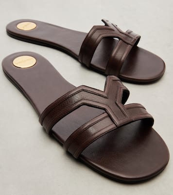 Mabrouka leather sandals | Saint Laurent