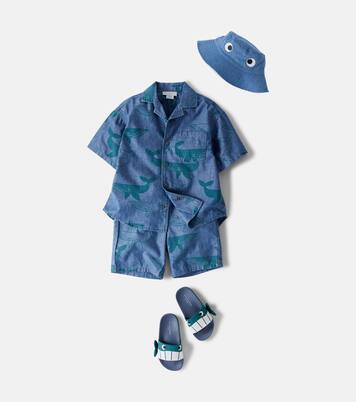 Chemise de bowling en denim imprimé | Stella McCartney Kids