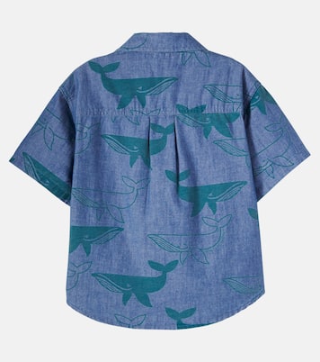Chemise de bowling en denim imprimé | Stella McCartney Kids