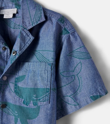 Chemise de bowling en denim imprimé | Stella McCartney Kids