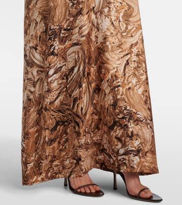 Vestido largo Maroso de seda adornado | Max Mara