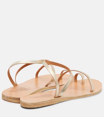 Sandalen aus Metallic-Leder | Ancient Greek Sandals