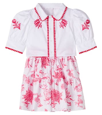Cotton shirt and skirt set | Patachou