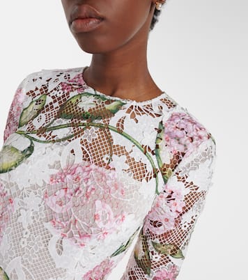 Midikleid aus Spitze | Oscar de la Renta