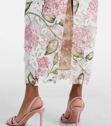 Midikleid aus Spitze | Oscar de la Renta