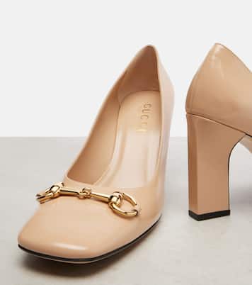 Signora 85 Horsebit leather pumps | Gucci