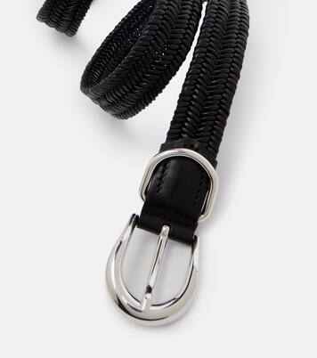 Loom braided leather belt | Déhanche