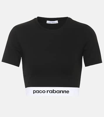 Top cropped in jersey stretch | Rabanne