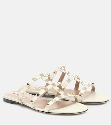 Sandalen Rockstud aus Leder | Valentino Garavani