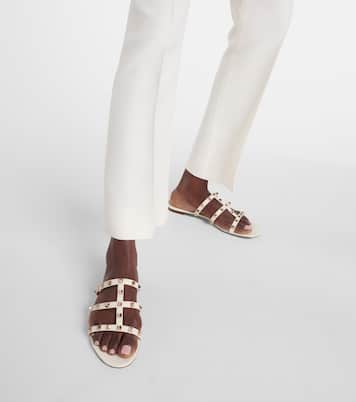 Sandalen Rockstud aus Leder | Valentino Garavani