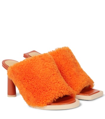 Sandali Carrés Ronds in shearling | Jacquemus