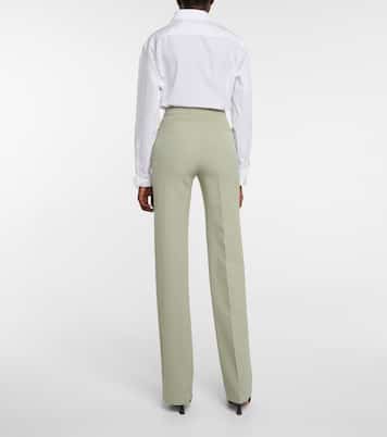 High-Rise Straight Hose Goldie aus Crêpe | Safiyaa