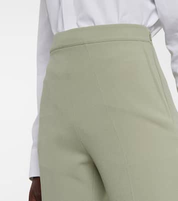 High-Rise Straight Hose Goldie aus Crêpe | Safiyaa