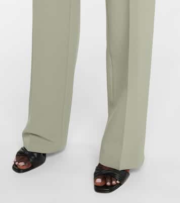 High-Rise Straight Hose Goldie aus Crêpe | Safiyaa