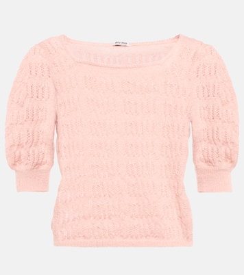 Top in misto mohair | Miu Miu