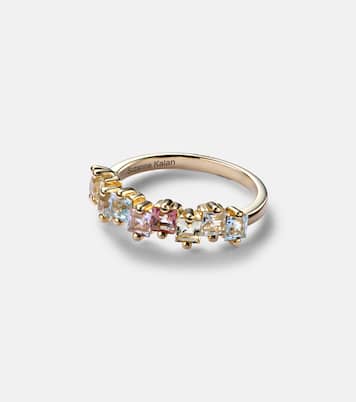 Bague Pastel Rainbow en or 14 ct et saphirs | Suzanne Kalan