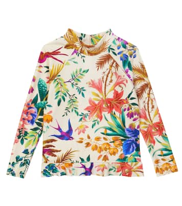Tropicana Frill floral rashguard | Zimmermann Kids