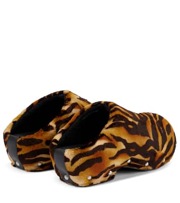 Clogs aus Samt und Leder | Acne Studios