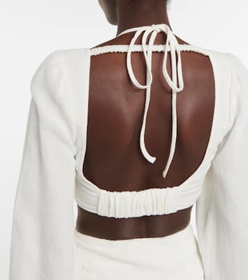 Crop top Enya de gasa de algodón | Simkhai