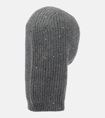 Copricapo in cashmere e seta con paillettes | Brunello Cucinelli