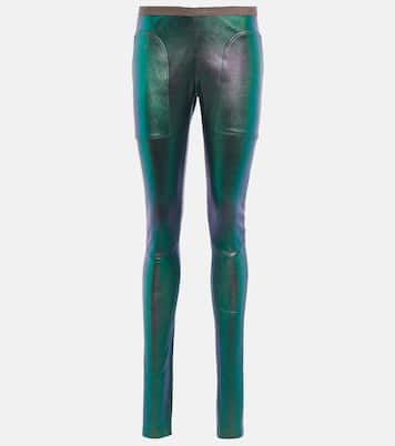 Pantalon en cuir et coton | Rick Owens