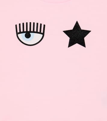 x Chiara Ferragni eye-motif jersey T-shirt | Monnalisa