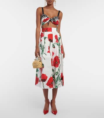 Bedrucktes Bralette aus Seide | Dolce&Gabbana