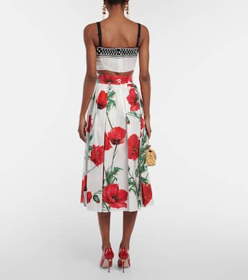 Bedrucktes Bralette aus Seide | Dolce&Gabbana