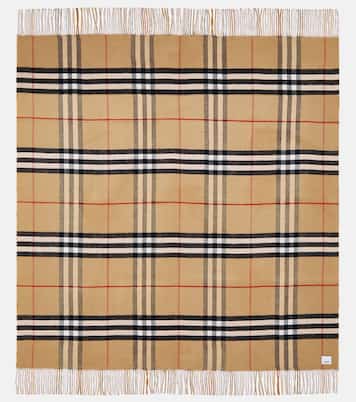 Burberry Check wool and cashmere throw | Burberry