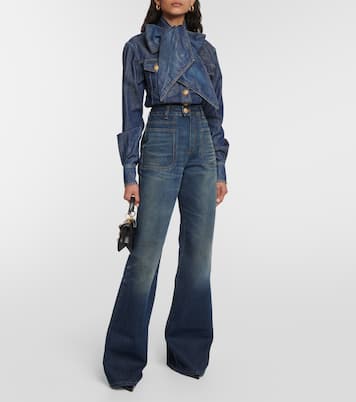 Jeans flared a vita alta | Balmain