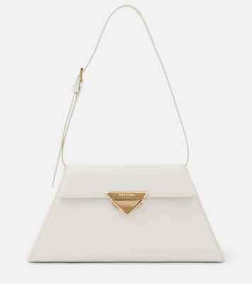 Medium leather shoulder bag | Prada