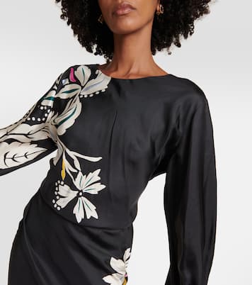Flower Whirl silk midi dress | Dorothee Schumacher