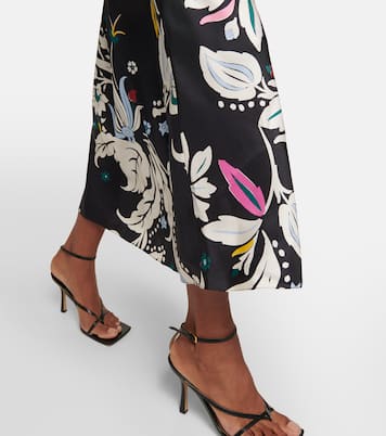 Flower Whirl silk midi dress | Dorothee Schumacher